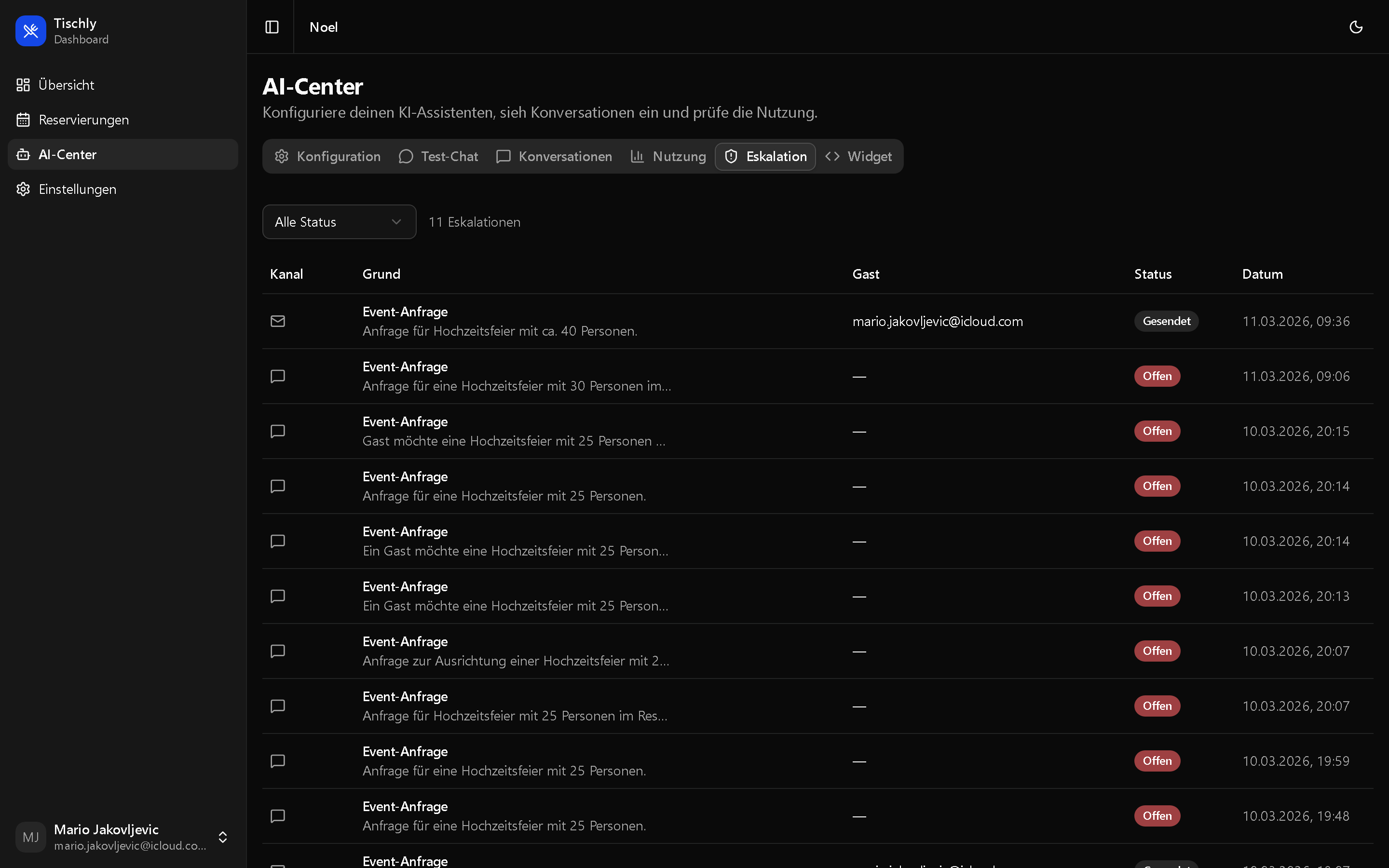 Eskalationsregeln und Benachrichtigungen